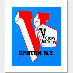 Victory Market Former Groton NY Grocery Store Logo Posters and Art